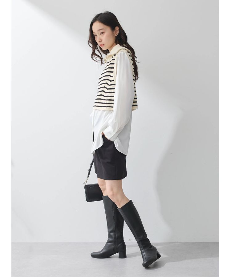 earth music&ecology「SET　Zipニットベスト+ブラウス」|ベスト・ジレ|