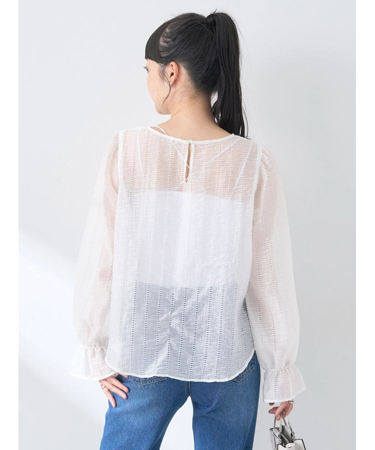 earth music&ecology「キャンディースリーブシアーブラウス」|シャツ・ブラウス|