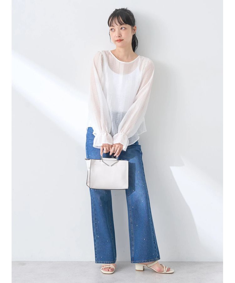 earth music&ecology「キャンディースリーブシアーブラウス」|シャツ・ブラウス|