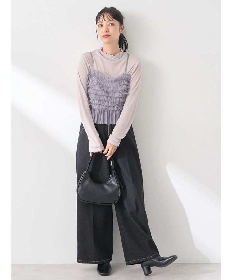 earth music&ecology「フロントジップデニムパンツ」|デニム|