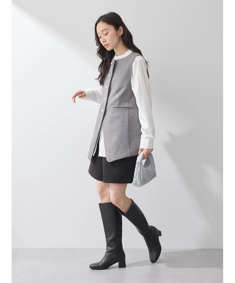 earth music&ecology「パールボタンジレ」|ベスト・ジレ|