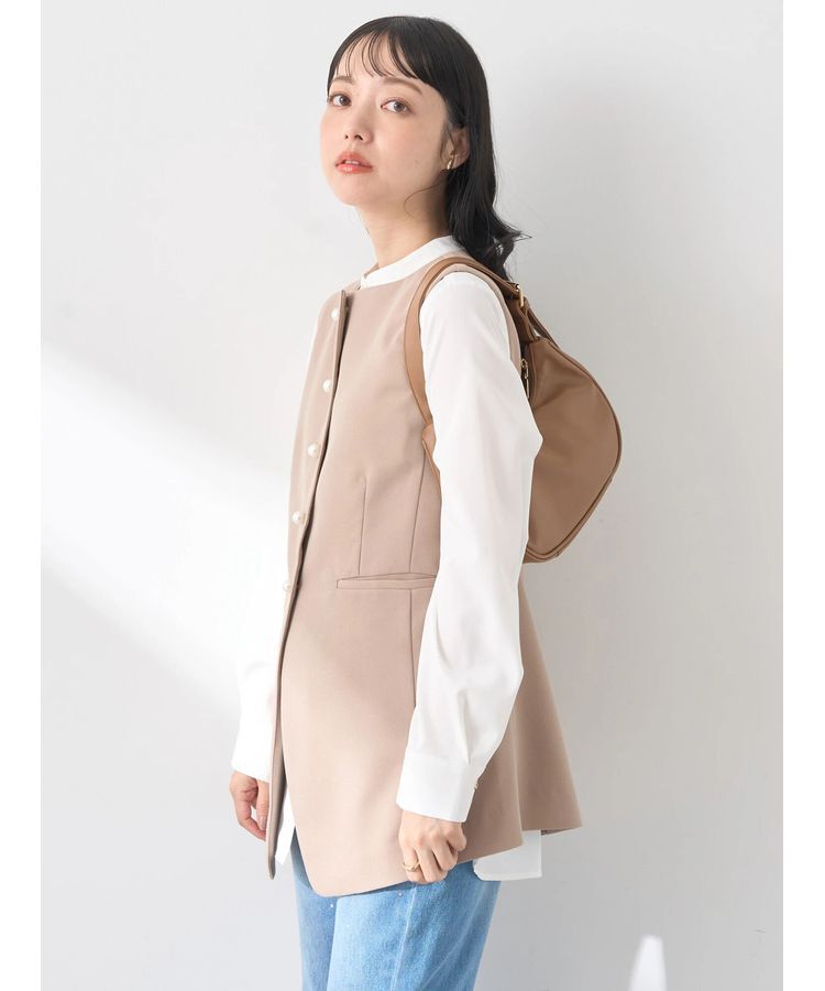 earth music&ecology「パールボタンジレ」|ベスト・ジレ|