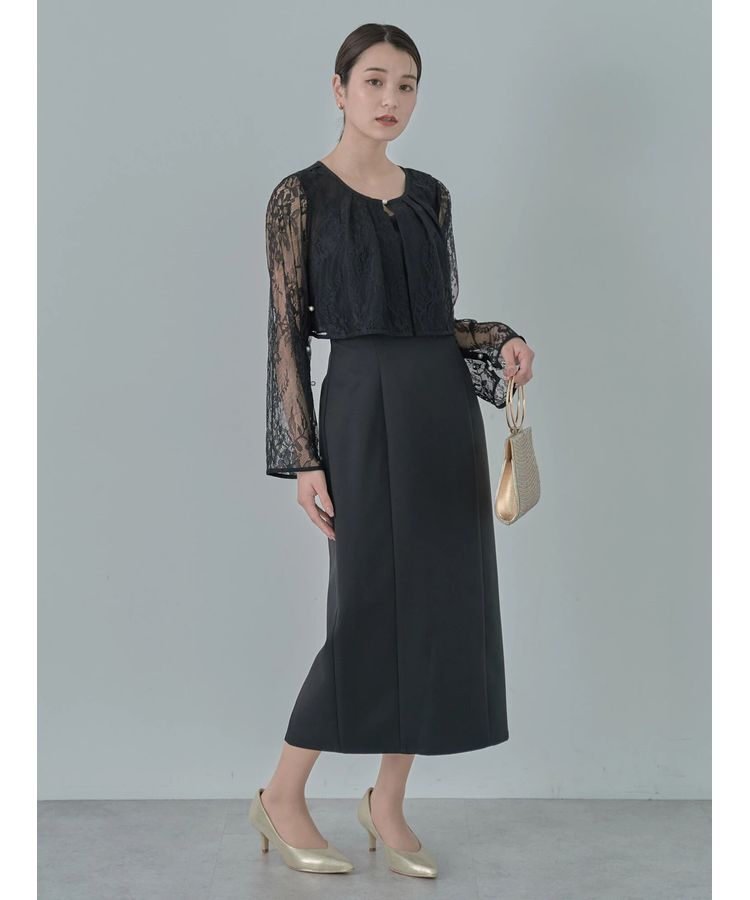 earth music&ecology「SET2点レースブラウス付きナローワンピース」|ワンピース|