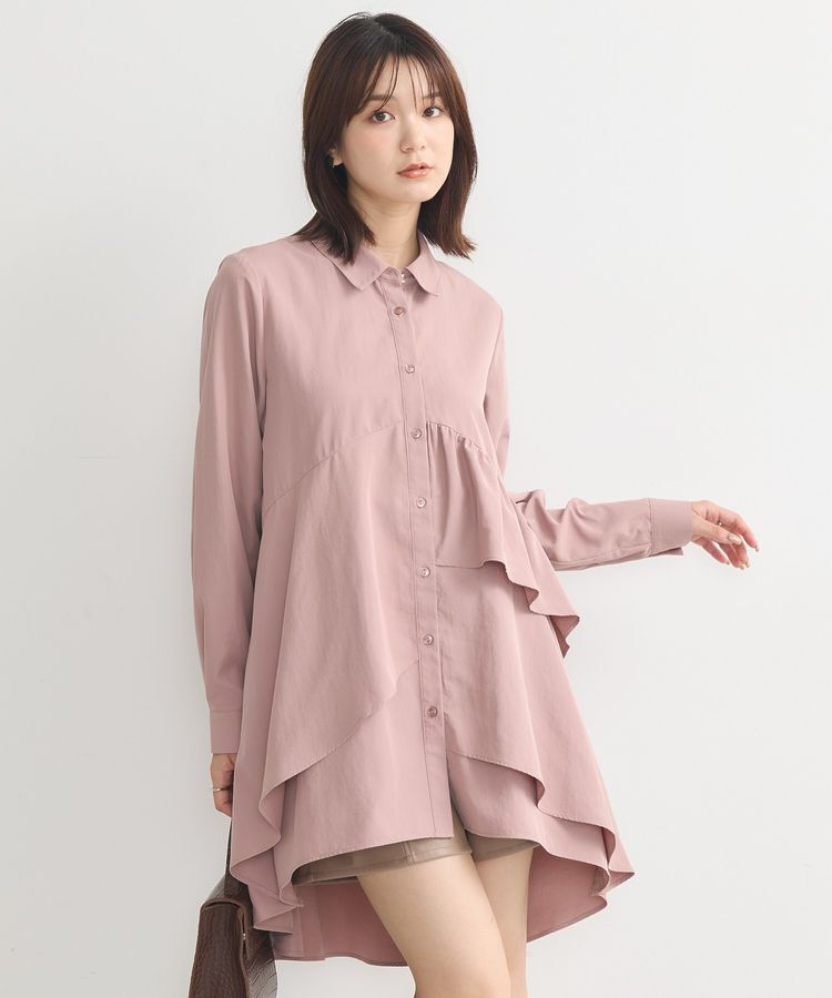 earth music&ecology「アシンメトリーティアードチュニック」|チュニック|