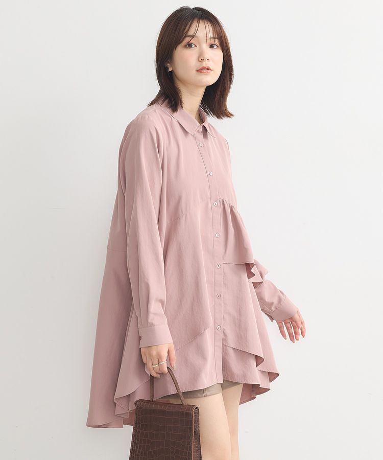 earth music&ecology「アシンメトリーティアードチュニック」|チュニック|