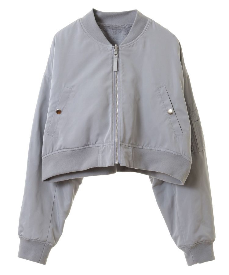 earth music&ecology「ファーリバーシブルショートMA-1」|ブルゾン・スタジャン|