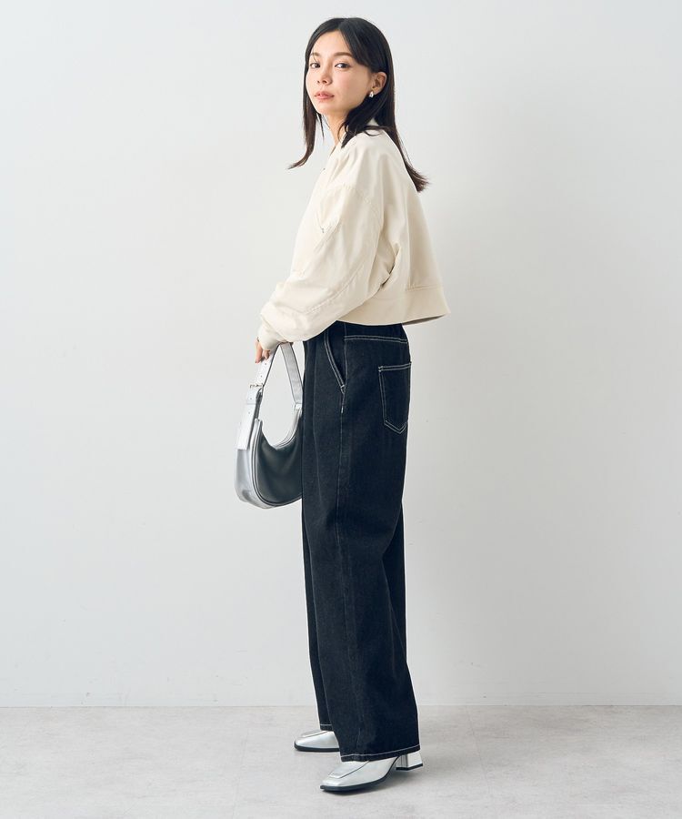 earth music&ecology「ファーリバーシブルショートMA-1」|ブルゾン・スタジャン|