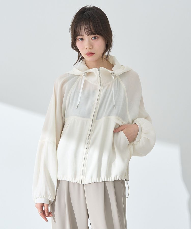 earth music&ecology「シアージップパーカー」|ブルゾン・スタジャン|