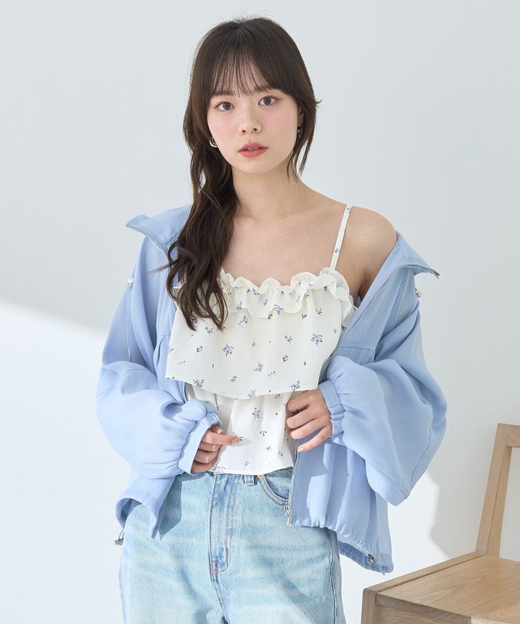 earth music&ecology「シアージップパーカー」|ブルゾン・スタジャン|