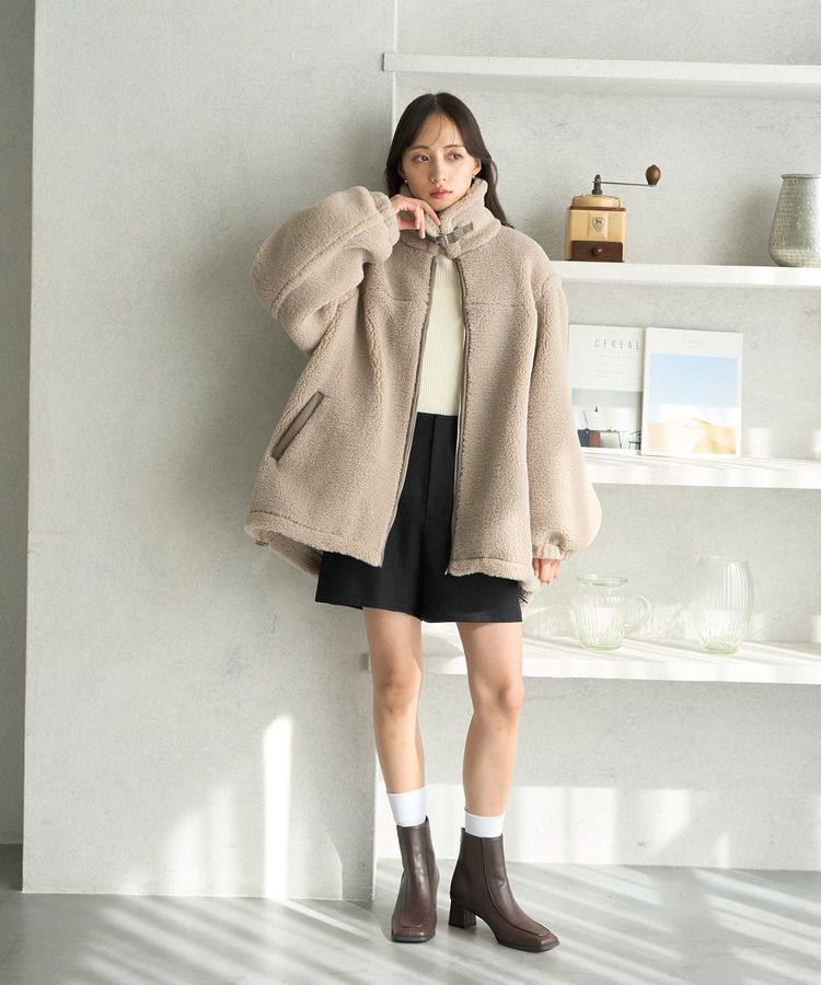 earth music&ecology「ボアルーズブルゾン」|ブルゾン・スタジャン|