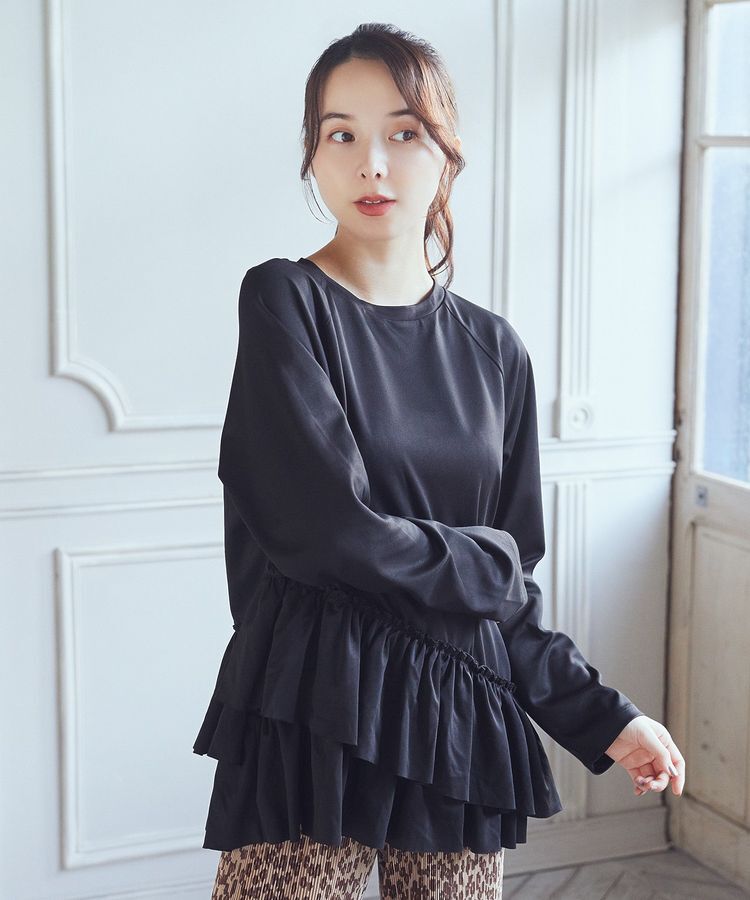 earth music&ecology「フリルヘムプルオーバー」|Tシャツ・カットソー|