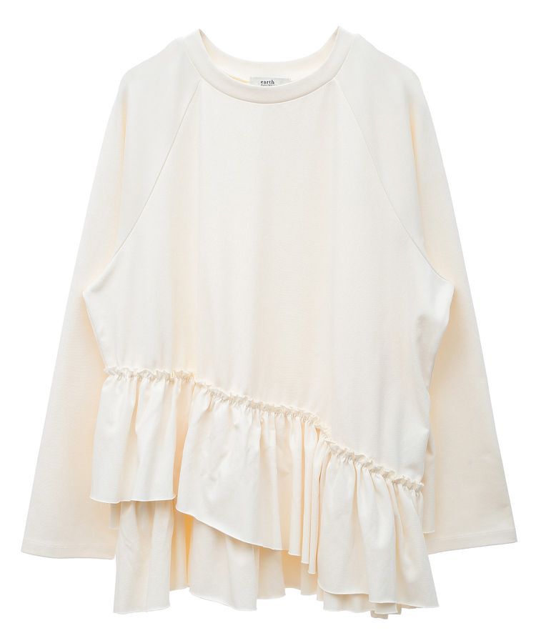 earth music&ecology「フリルヘムプルオーバー」|Tシャツ・カットソー|