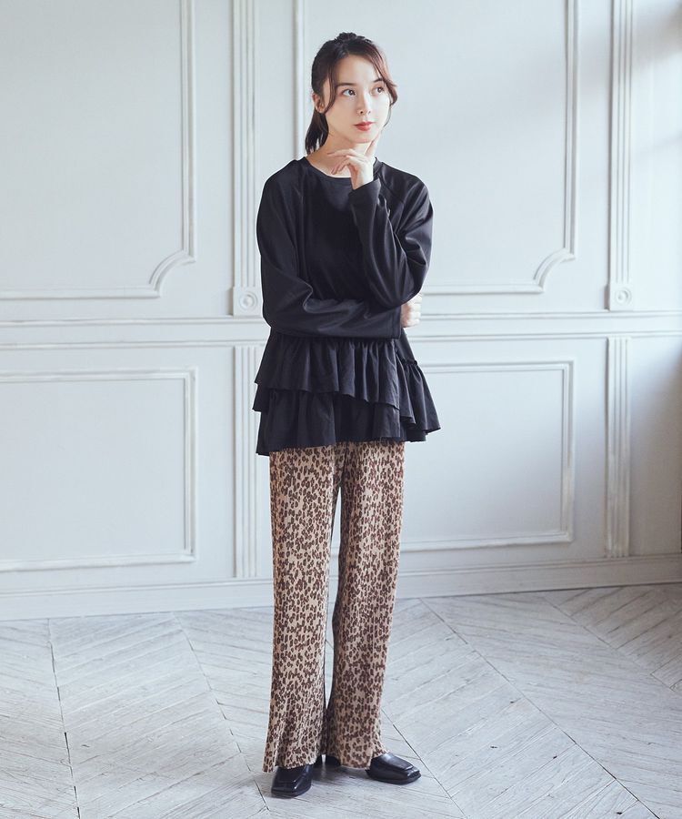 earth music&ecology「フリルヘムプルオーバー」|Tシャツ・カットソー|