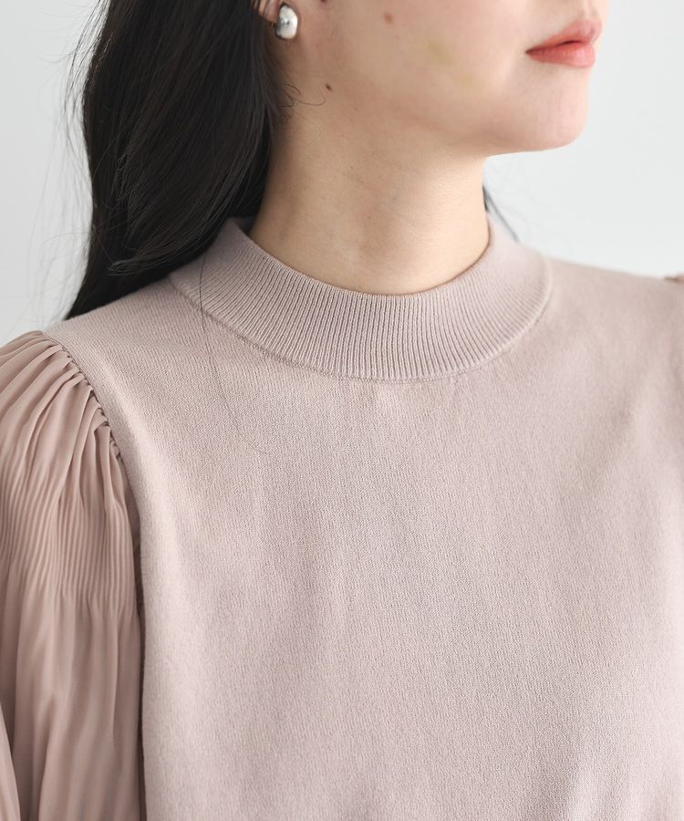 earth music&ecology「マジョリカプリーツニットプルオーバー」|ニット・セーター|