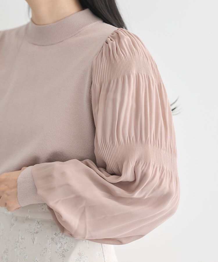 earth music&ecology「マジョリカプリーツニットプルオーバー」|ニット・セーター|