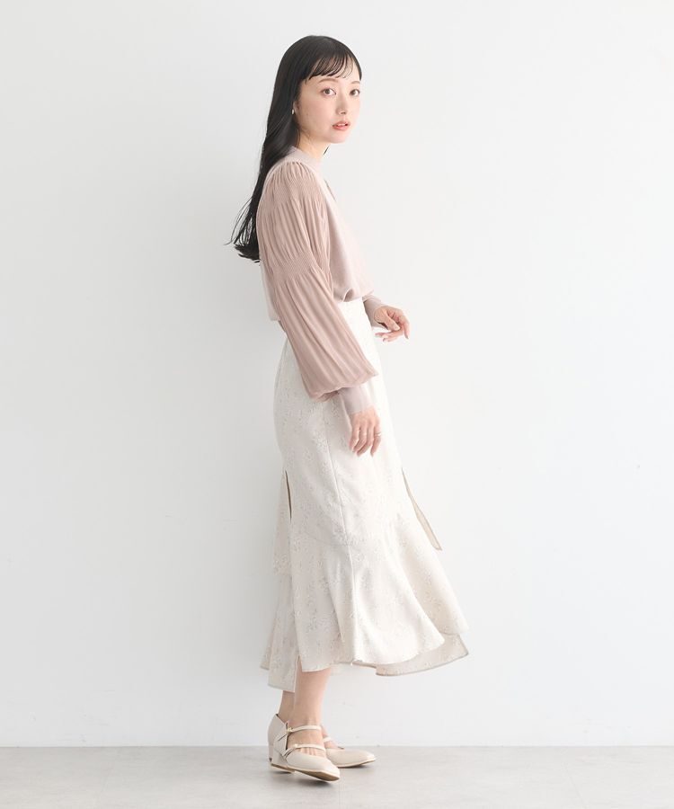 earth music&ecology「マジョリカプリーツニットプルオーバー」|ニット・セーター|