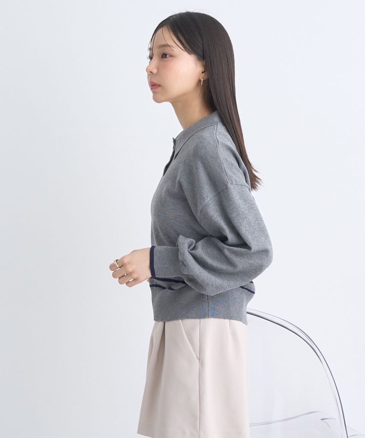 earth music&ecology「パールボタンニットプルオーバー」|ニット・セーター|