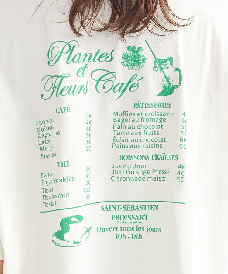 earth music&ecology「Plantes et Fleurs Cafe ショートT」|Tシャツ・カットソー|
