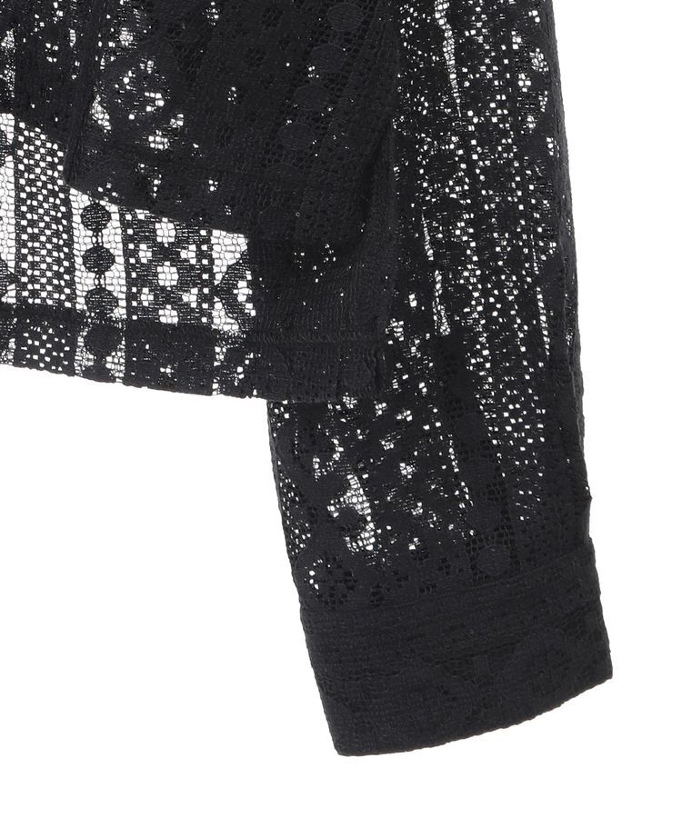 earth music&ecology「スパンコールレースショートシャツ」|シャツ・ブラウス|