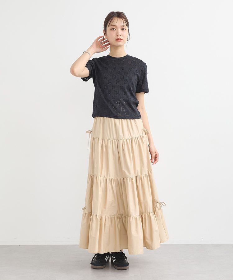 earth music&ecology「フラワーレースプルオーバー」|Tシャツ・カットソー|