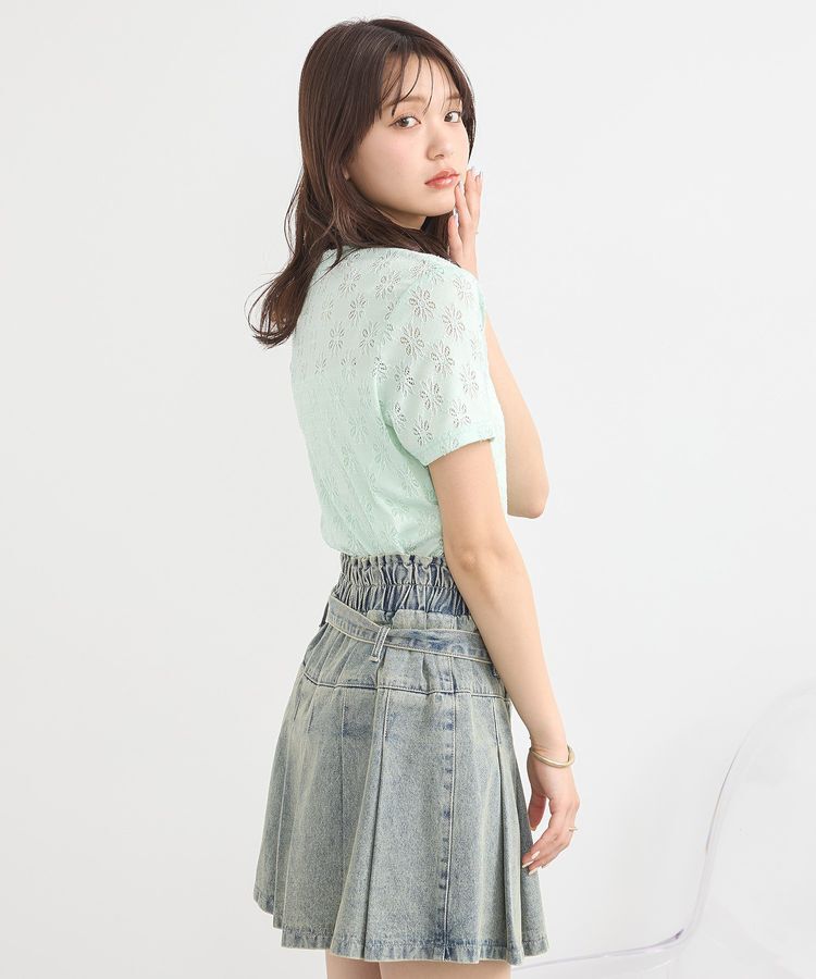 earth music&ecology「フラワーレースプルオーバー」|Tシャツ・カットソー|