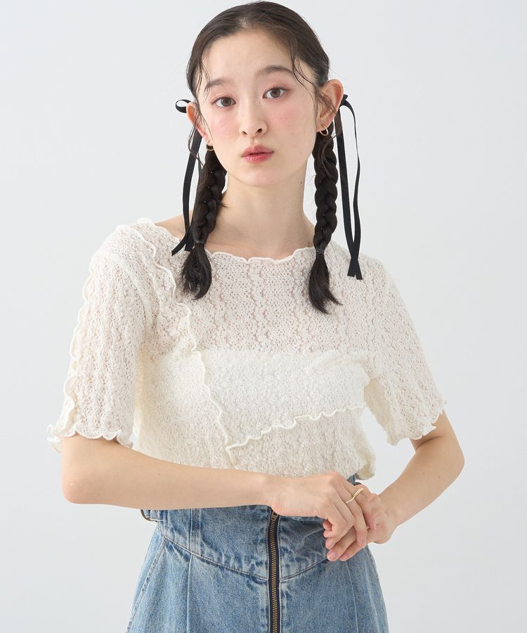 earth music&ecology「レースメロープルオーバー」|Tシャツ・カットソー|