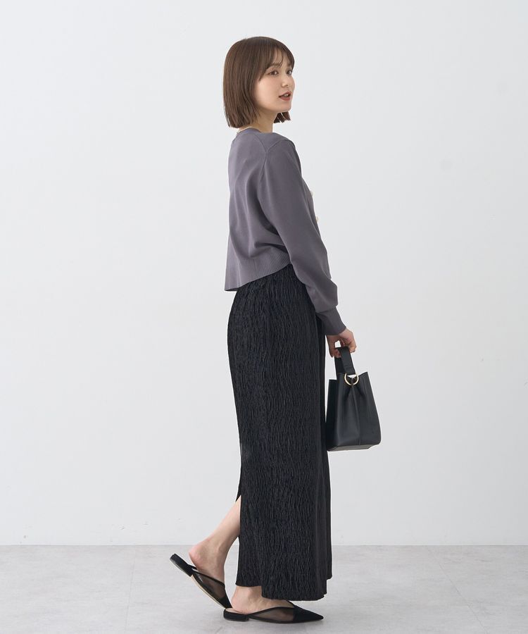 earth music&ecology「ロゴ刺繍カーディガン」|カーディガン|