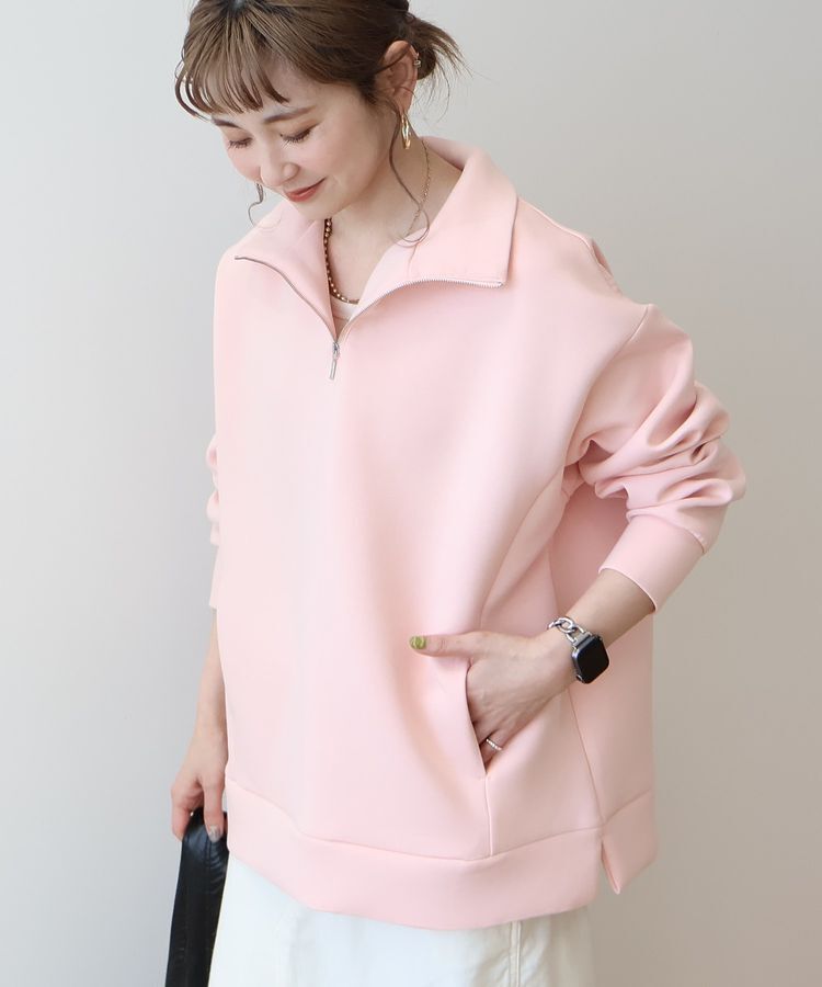 AMERICAN HOLIC「ハーフZIPポンチプルオーバー」|スウェット・ジャージ|Pink