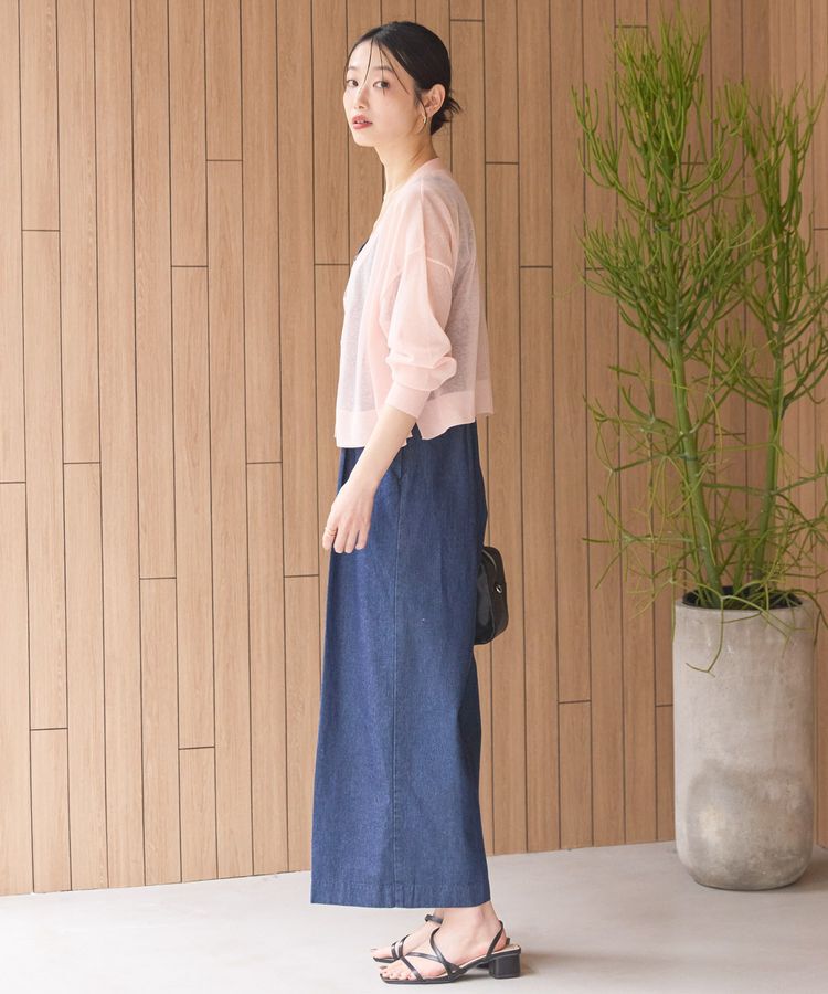 AMERICAN HOLIC「ウォッシャブルショート丈シアーカーディガン」|カーディガン|