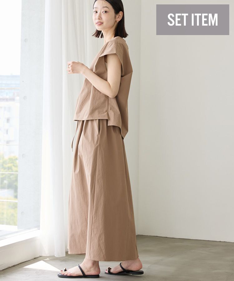 AMERICAN HOLIC「【多機能】タックトップス＋ギャザースカート」|スーツ|Mocha