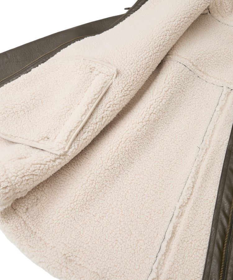 AMERICAN HOLIC「ボアフェイクレザーブルゾン」|その他|