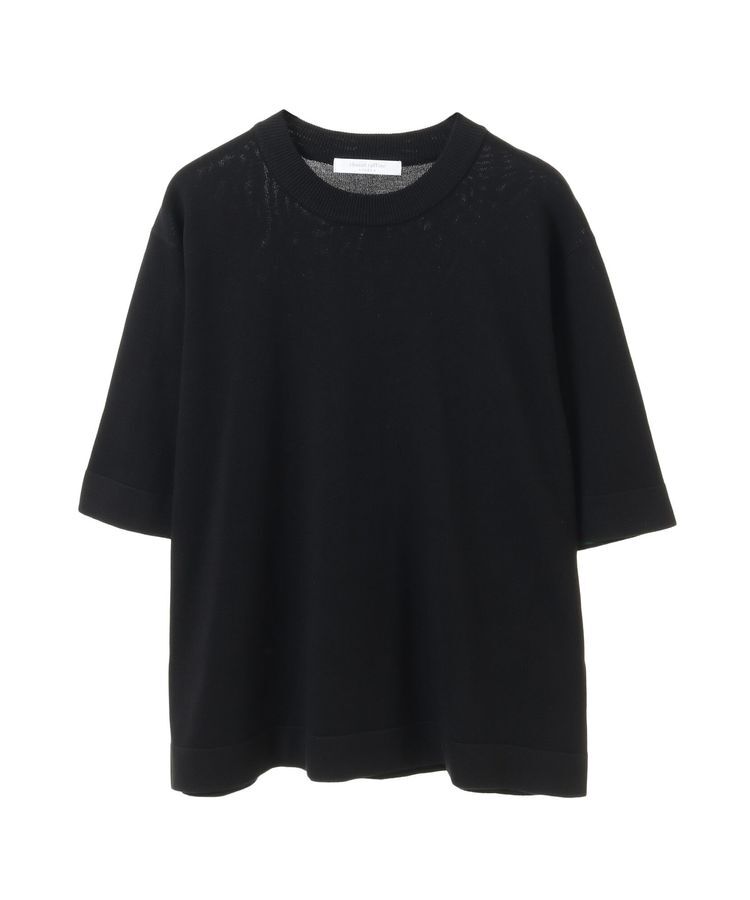 Green Parks「袖裏配色5分袖ニットプルオーバー」|ニット・セーター|