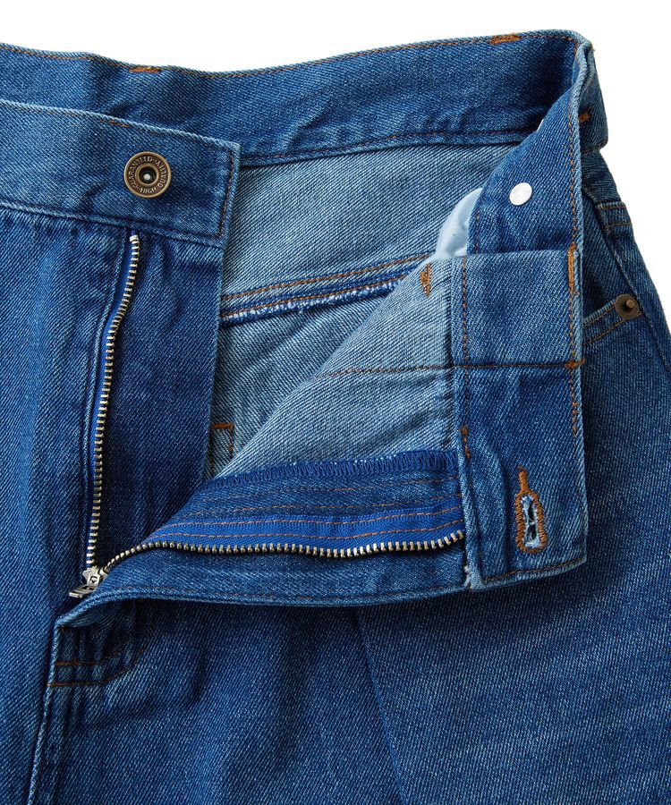 Green Parks「・SUGAR SPOON デニムタックワイドパンツ」|デニム|