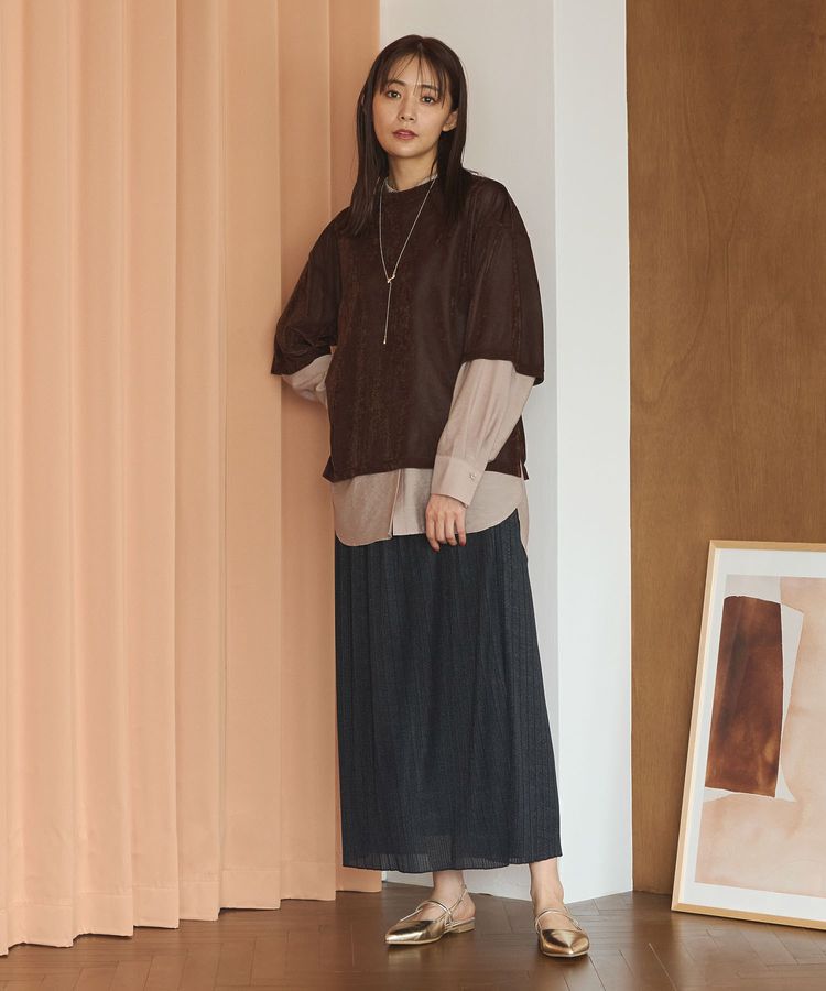 Green Parks「&rdquo;&rdquo;とろっ&rdquo;&rdquo;とシルキーシャツ」|シャツ・ブラウス|