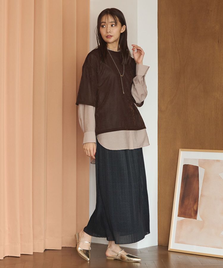 Green Parks「&rdquo;&rdquo;とろっ&rdquo;&rdquo;とシルキーシャツ」|シャツ・ブラウス|