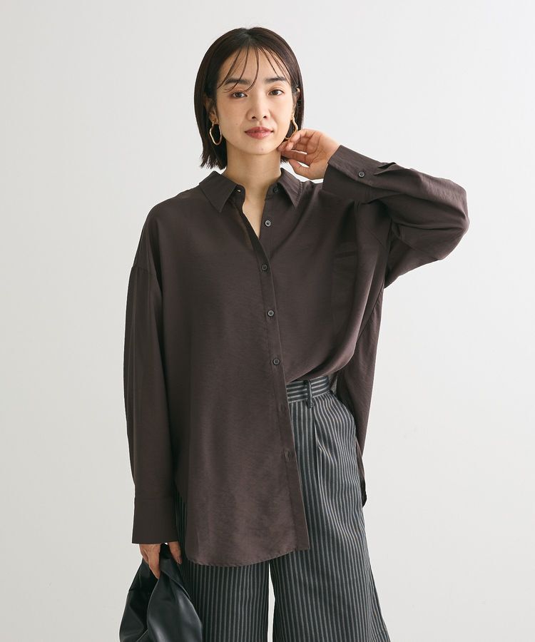 Green Parks「&rdquo;&rdquo;とろっ&rdquo;&rdquo;とシルキーシャツ」|シャツ・ブラウス|
