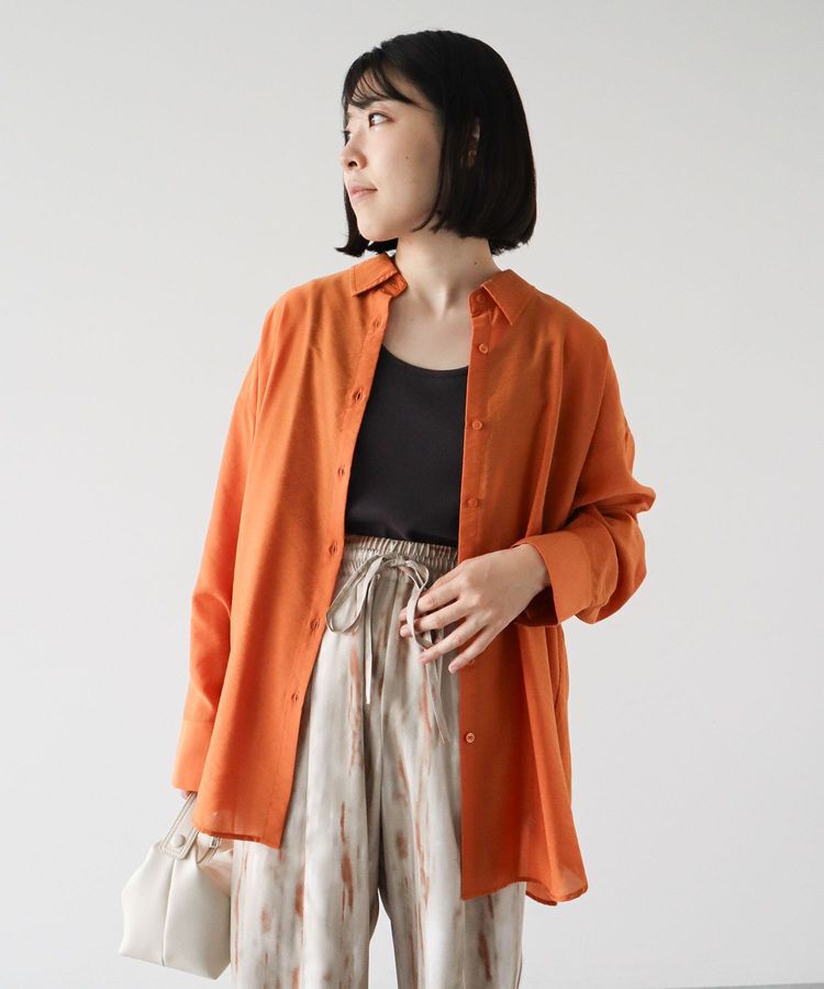 Green Parks「&rdquo;&rdquo;とろっ&rdquo;&rdquo;とシルキーシャツ」|シャツ・ブラウス|