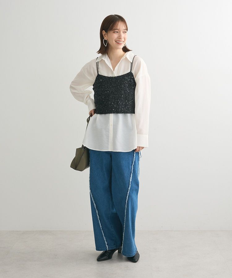 Green Parks「スパンコールキャミビスチェ」|キャミソール|