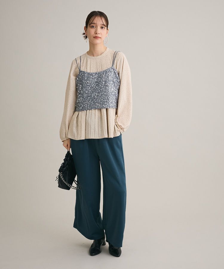 Green Parks「スパンコールキャミビスチェ」|キャミソール|