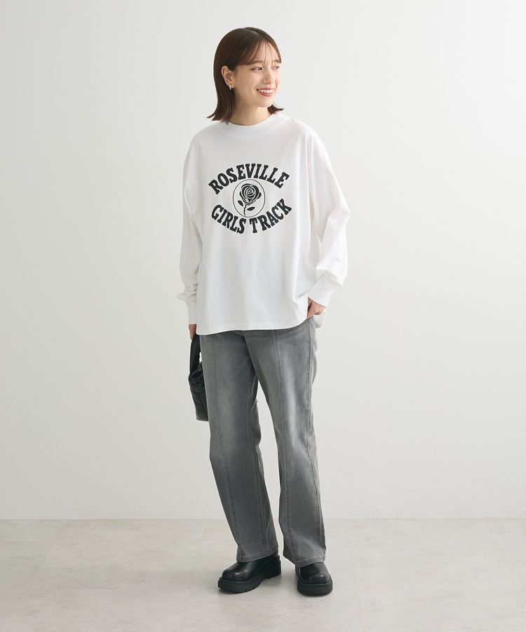 Green Parks「GUMストレッチデニムセンター切替ストレートフレアパンツ」|その他|