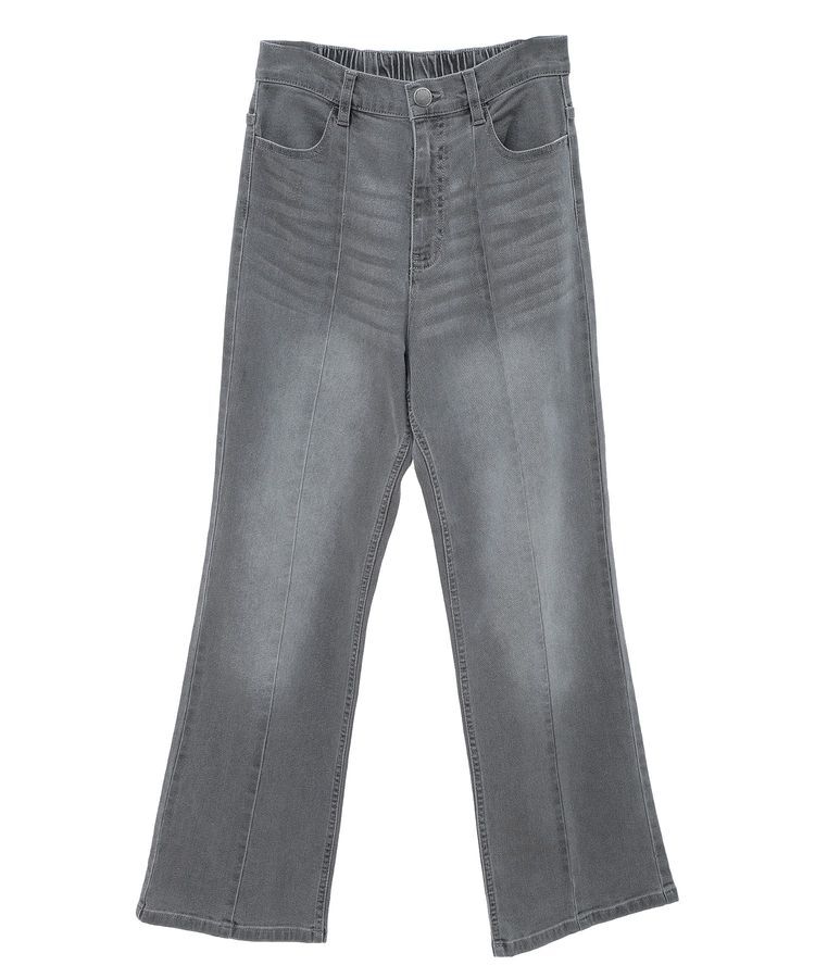 Green Parks「GUMストレッチデニムセンター切替ストレートフレアパンツ」|その他|