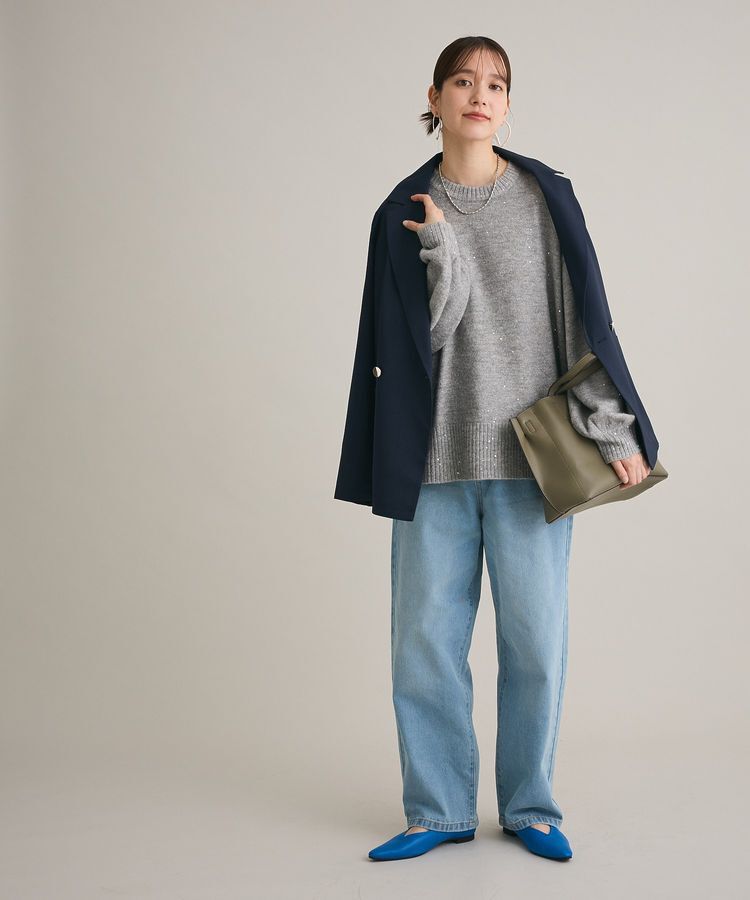 Green Parks「ハイウエストストレートデニムパンツ」|デニム|