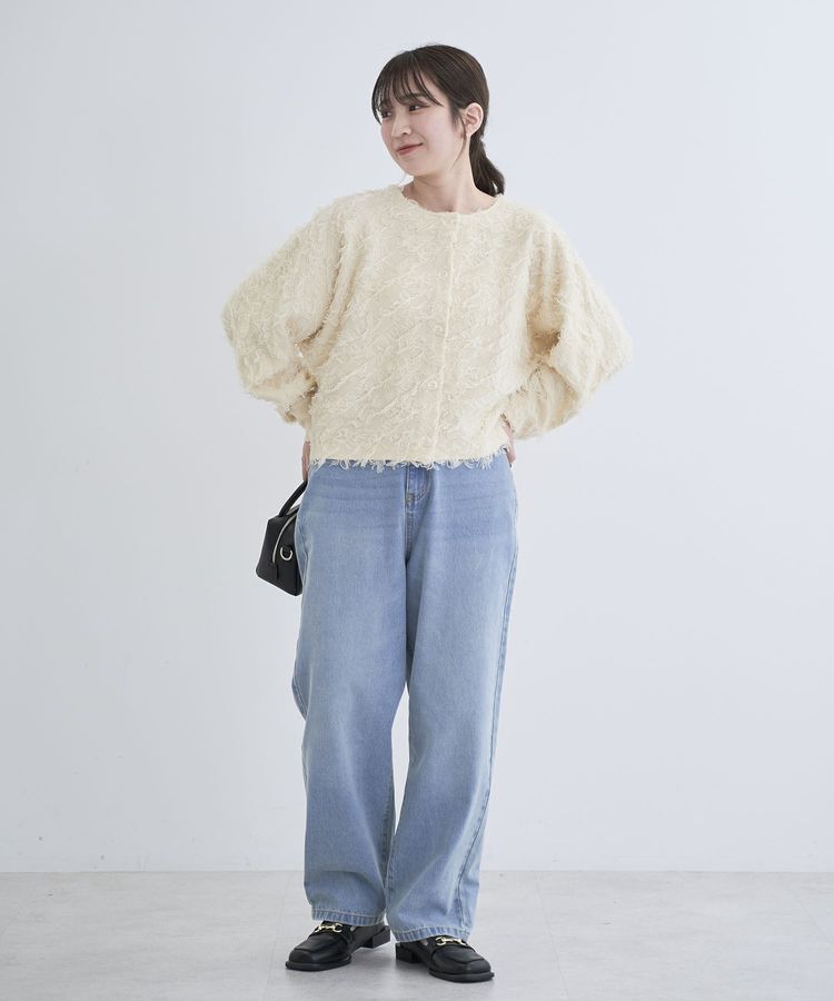 Green Parks「ハイウエストストレートデニムパンツ」|デニム|