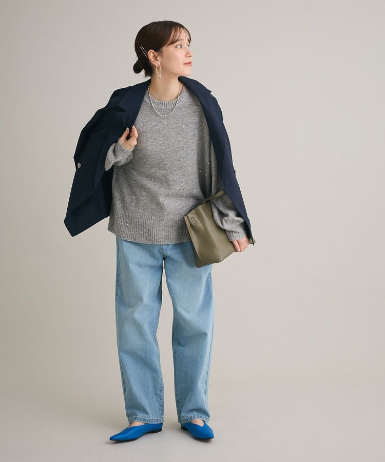 Green Parks「ハイウエストストレートデニムパンツ」|デニム|