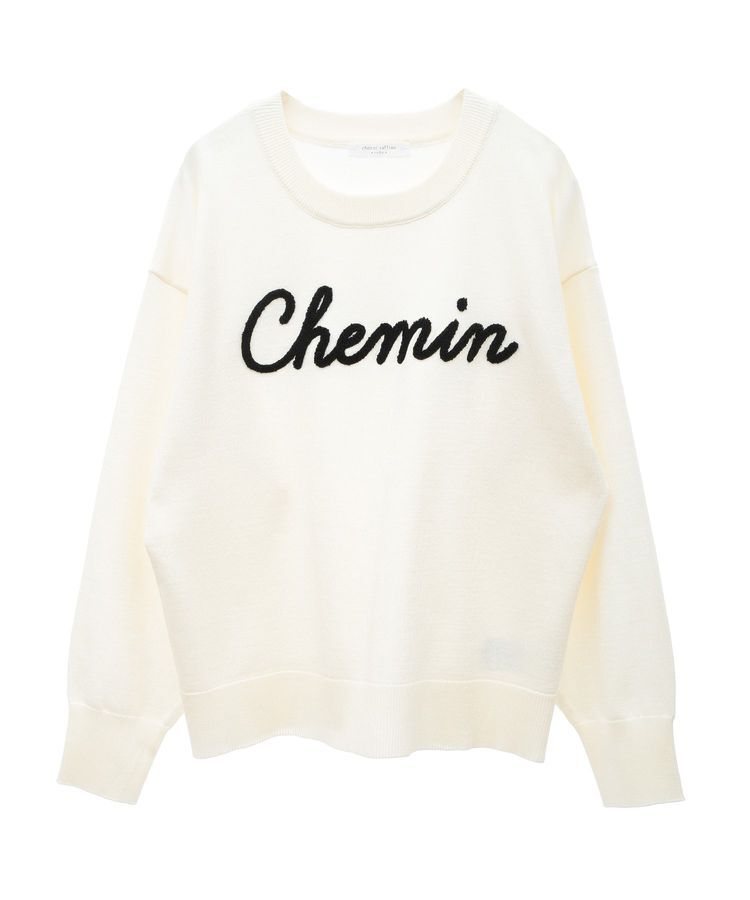 Green Parks「洗える さがら刺しゅうロゴニットプルオーバー」|ニット・セーター|