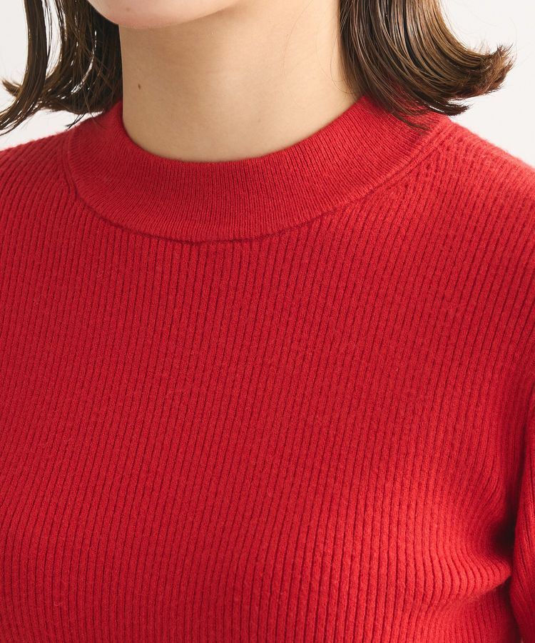 Green Parks「もちやわ 袖口釦リブニットプルオーバー」|ニット・セーター|