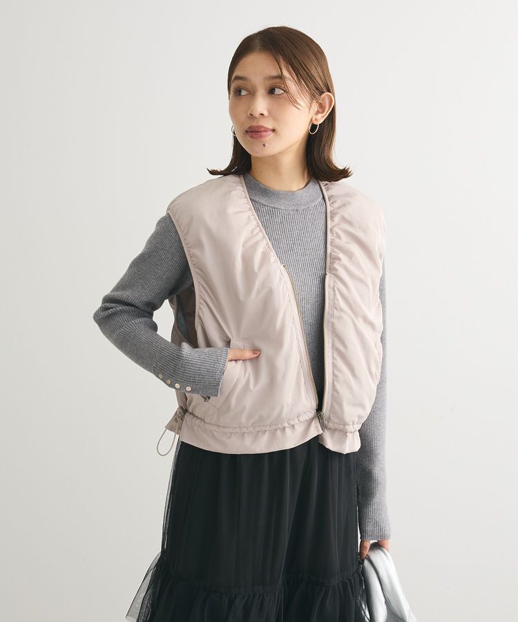 Green Parks「もちやわ 袖口釦リブニットプルオーバー」|ニット・セーター|