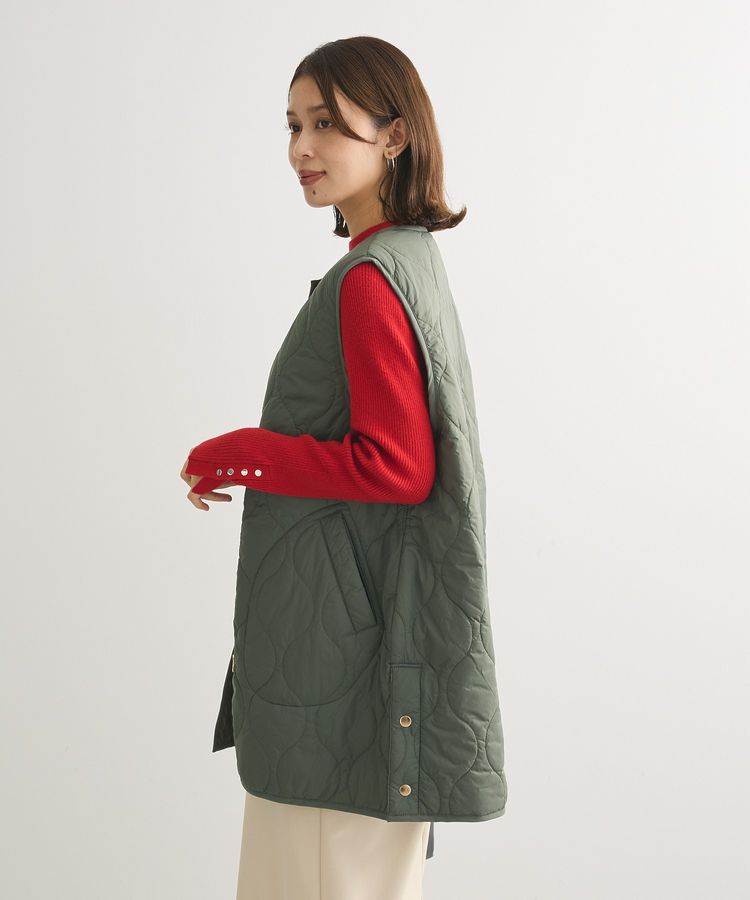 Green Parks「もちやわ 袖口釦リブニットプルオーバー」|ニット・セーター|