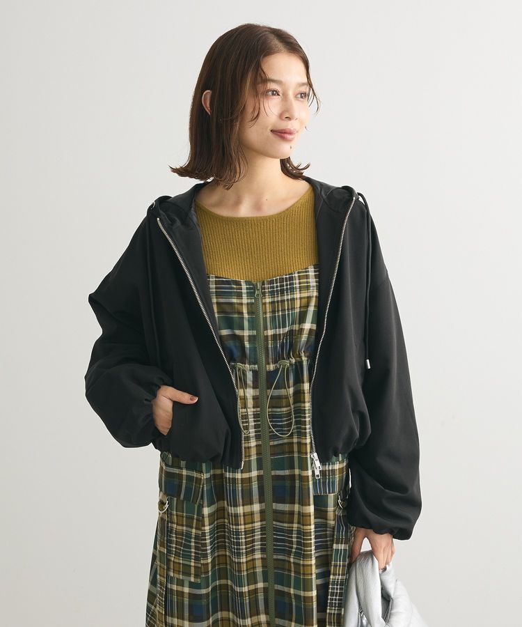 Green Parks「もちっと袖配色ボートネックニットプルオーバー」|ニット・セーター|