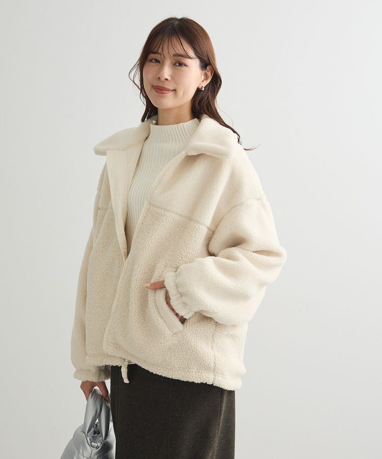 Green Parks「リバーシブルコンビボアブルゾン」|ブルゾン・スタジャン|